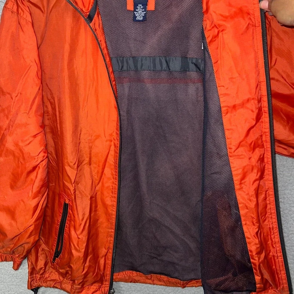 VTG Gap Windbreaker Youth Sz 2XL XXL (14-16)‎ Orange Full Zip Mesh Lined Jacket